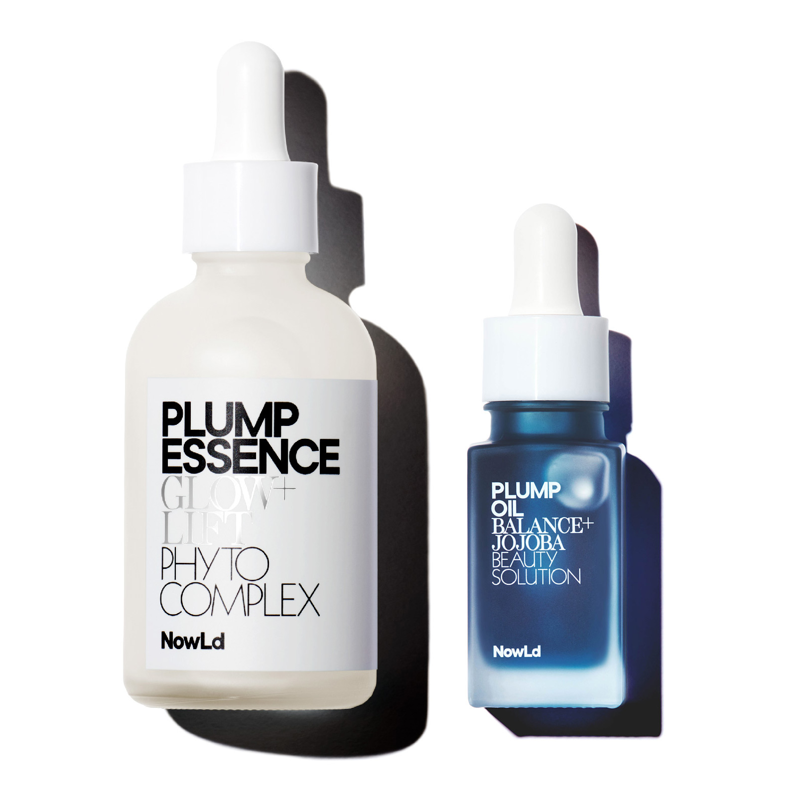 NowLd｜PLUMP ESSENCE & PLUMP OIL BALANCE+JOJOBA 平衡水潤精華組合｜Product Shot